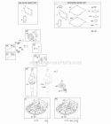 Camshaft Crankcase CoverSump Crankshaft PistonRingsConnecting Rod Gasket Set - Engine Gasket Set - Valve Diagram and Parts List for 10T702-1507-B1  Briggs and Stratton Engine